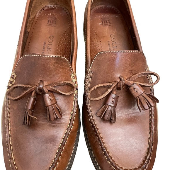 Cole Haan Burnt Bridle Leather Kriss F6337 Loafers Size 8.5 - Picture 3 of 7